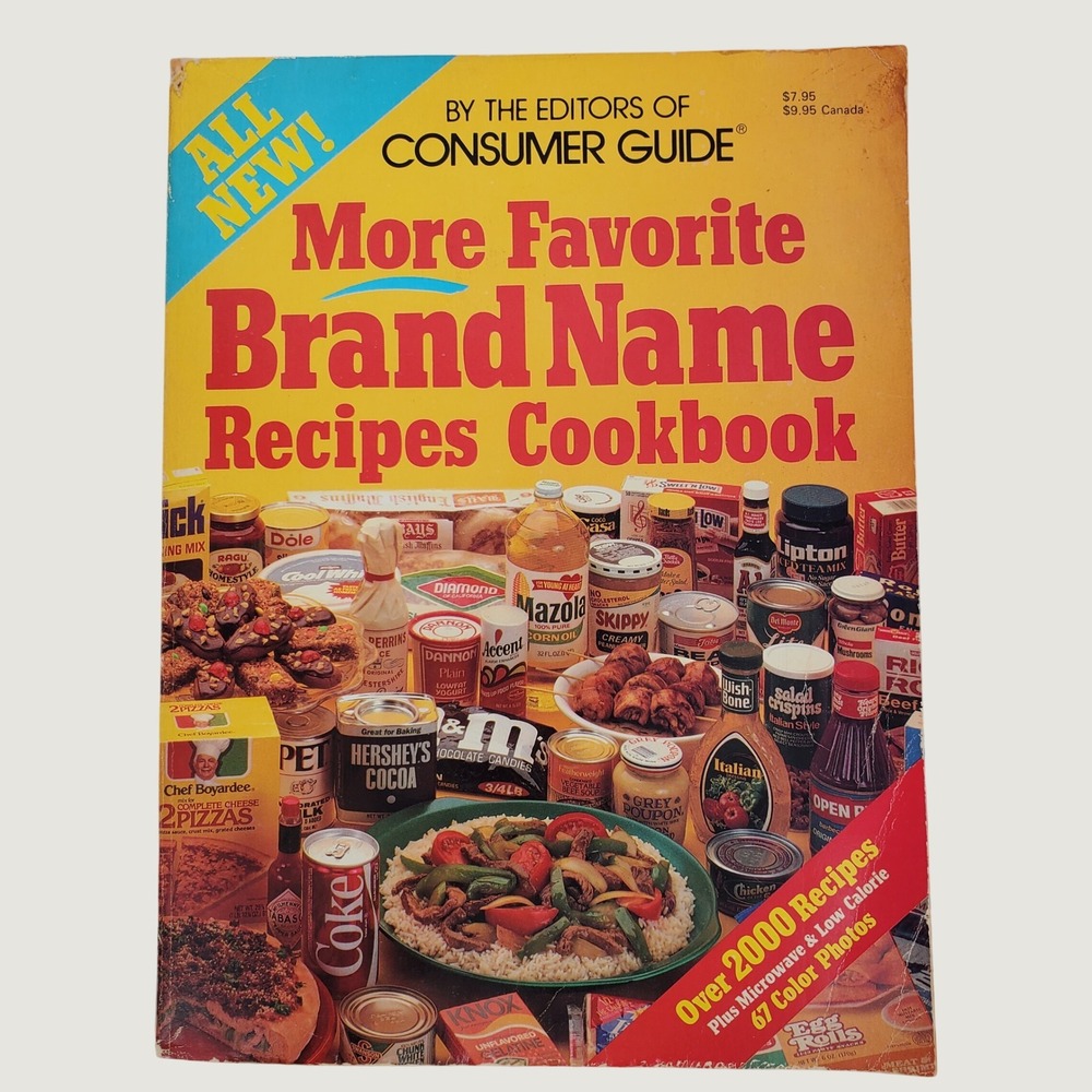 More Favorite Brand Name Recipes Cookbook Consumer Guide 1984 Vintage Softcover